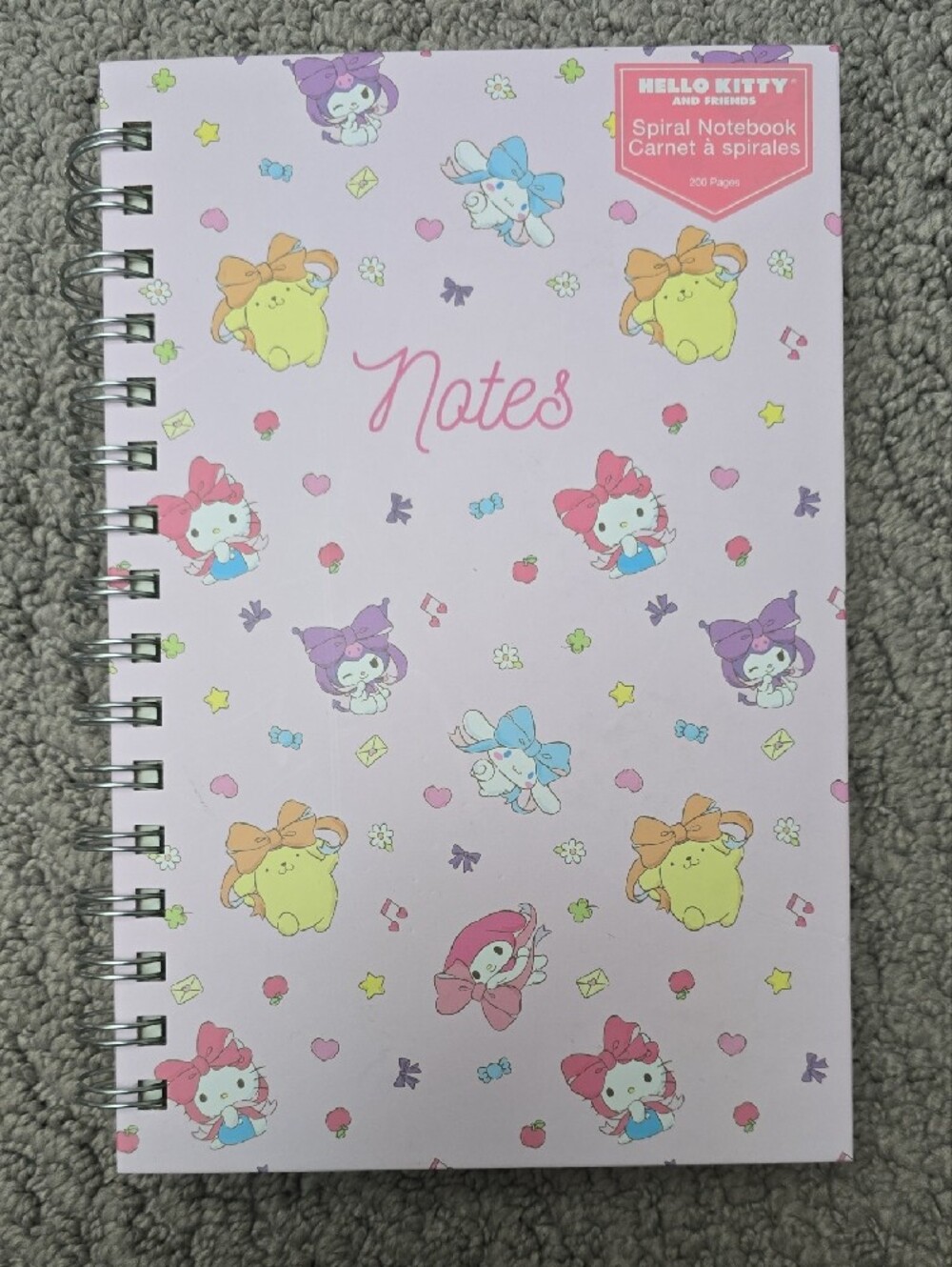 Hello Kitty Pink Patterned Notebooks Set - Picture 2 of 6